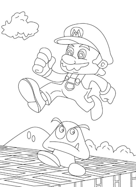 Super Mario Malvorlagen für Kinder