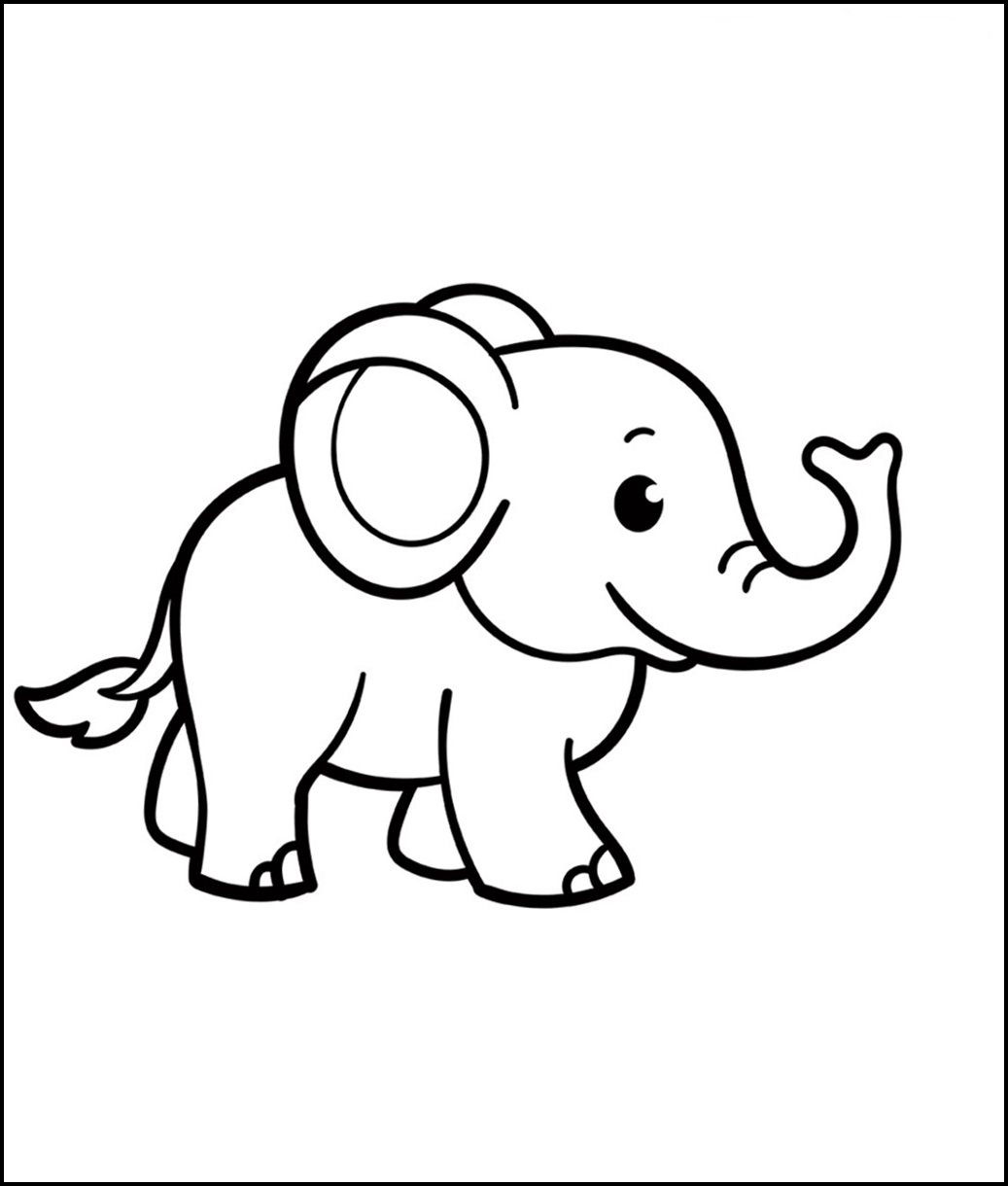 Elefant Malvorlage für Kinder