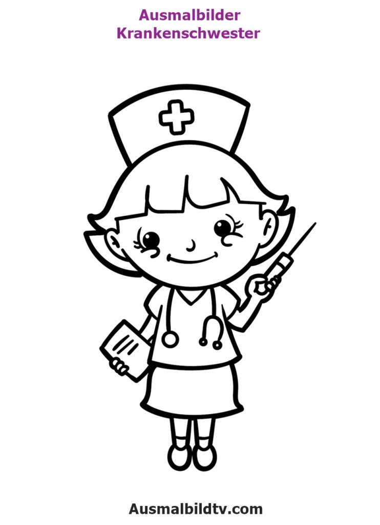 Ausmalbilder Krankenschwestern Kostenlos Herunterladen oder Downloaden